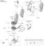 Diagram for Hyundai Veloster N Seat Cushion - 88100-K9700-SZG