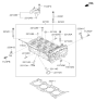 Diagram for Hyundai Veloster N Cylinder Head - 5T01T-2GA01-F