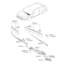 Diagram for Hyundai Veloster N Wiper Linkage - 98120-J3000