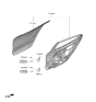 Diagram for Hyundai Veloster Door Hinge - 79340-2V000