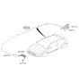 Diagram for 2019 Hyundai Veloster N Antenna - 96210-K9300-EB