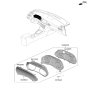 Diagram for 2021 Hyundai Veloster N Instrument Cluster - 94003-K9700