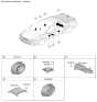 Diagram for 2024 Hyundai Santa Cruz Car Speakers - 96380-K5300