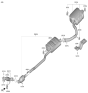 Diagram for 2024 Hyundai Santa Fe Muffler - 28610-S2750