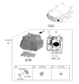 Diagram for Hyundai Santa Cruz Headlight - 92101-K5500