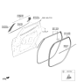 Diagram for 2025 Hyundai Santa Cruz Weather Strip - 83240-K5500