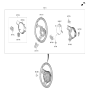 Diagram for 2025 Hyundai Tucson Steering Column Cover - 56120-N9DA0-NNB