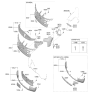 Diagram for 2025 Hyundai Santa Cruz Grille - 86530-K5510-CA