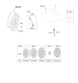 Diagram for 2025 Hyundai Santa Cruz Spare Wheel - 52910-K5750