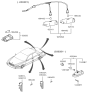 Diagram for 2000 Hyundai Elantra Light Socket - 92550-25000