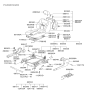 Diagram for Hyundai XG350 Seat Cover - 88470-39720-PDN