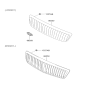 Diagram for Hyundai XG300 Grille - 86350-39501