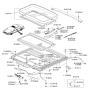 Diagram for Hyundai XG300 Sunroof - 81610-39000