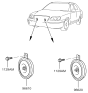 Diagram for 2001 Hyundai Elantra Horn - 96610-27200