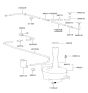 Diagram for 2001 Hyundai XG300 Windshield Washer Nozzle - 98630-39000