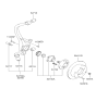 Diagram for Hyundai XG350 Wheel Bearing - 52730-39013