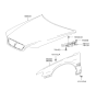 Diagram for Hyundai XG300 Hood Hinge - 79120-39000