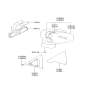 Diagram for 1998 Hyundai Sonata Car Mirror - 85101-4A100