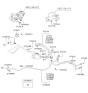 Diagram for 2002 Hyundai XG350 Power Steering Hose - 57510-39000