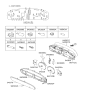 Diagram for 2003 Hyundai XG350 Speedometer - 94210-39011