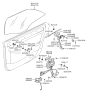 Diagram for 2000 Hyundai XG300 Window Regulator - 83404-39000