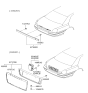 Diagram for 2000 Hyundai XG300 Back Up Light - 92401-39720