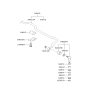 Diagram for Hyundai XG300 Sway Bar Bracket - 54815-38110
