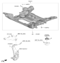 Diagram for 2024 Hyundai Genesis Electrified G80 Front Cross-Member - 62405-JI500