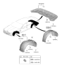 Diagram for 2024 Hyundai Genesis Electrified G80 Wheelhouse - 86821-JI000