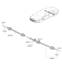 Diagram for 2024 Hyundai Genesis Electrified G80 Axle Shaft - 49601-JI000