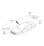 Diagram for 2024 Hyundai Genesis Electrified G80 Antenna - 96210-T1040-NEB