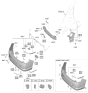 Diagram for 2024 Hyundai Genesis Electrified G80 Bumper - 86650-JI070