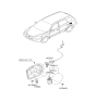 Diagram for Hyundai Santa Fe Fuel Door - 69510-2B000