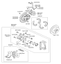 Diagram for 2006 Hyundai Santa Fe Brake Disc - 58411-2B000