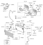 Diagram for Hyundai Santa Fe Radiator - 25310-2B100