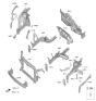 Diagram for 2025 Hyundai Sonata Radiator Support - 64101-L1550