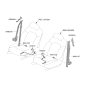 Diagram for 2024 Hyundai Sonata Seat Belt - 88820-L1510-YTH