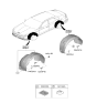 Diagram for 2026 Hyundai Sonata Wheelhouse - 86811-L1500