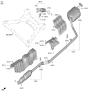 Diagram for 2024 Hyundai Sonata Muffler - 28710-L1150