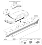 Diagram for 2025 Hyundai Sonata Emblem - 86318-L1500