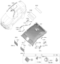 Diagram for 2025 Hyundai Sonata Sun Visor - 85210-L5550-YTH