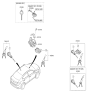Diagram for 2018 Hyundai Elantra Door Lock Cylinder - 81905-F2200