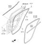 Diagram for Hyundai Elantra Door Seal - 83210-F2001