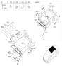 Diagram for 2016 Hyundai Elantra Sun Visor - 85220-F2300-TTX