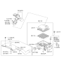 Diagram for Hyundai Air Duct - 28210-2L000
