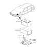 Diagram for Hyundai Elantra Battery Tray - 37150-2H100