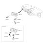 Diagram for 2010 Hyundai Elantra Touring Dimmer Switch - 94950-2L000-WK