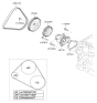 Diagram for 2008 Hyundai Elantra Drive Belt - 25212-23721