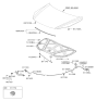 Diagram for Hyundai Hood Latch - 81130-2L000
