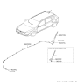 Diagram for 2008 Hyundai Elantra Touring Antenna - 96200-2L100